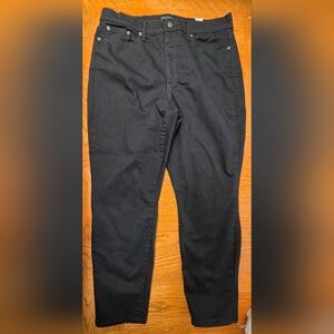 Banana Republic Black Denim Curvy Hi-Rise Skinny Women's Size 34/18 Jeans